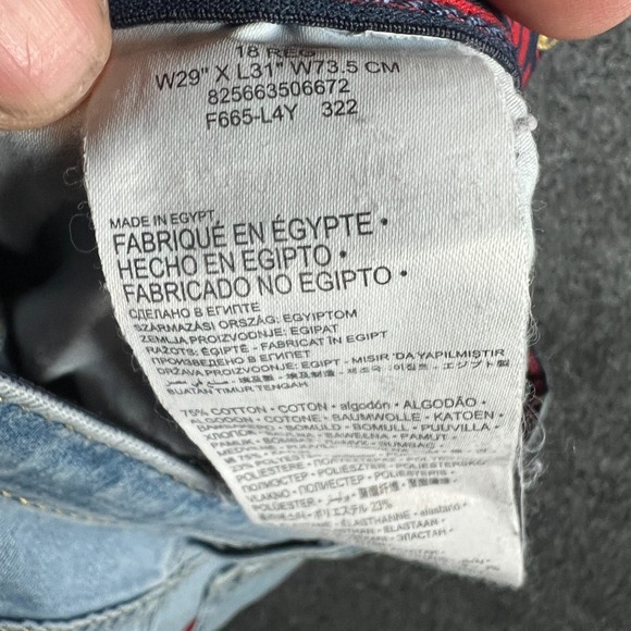 Levi's‎ 514 Straight Fit Performance Jeans Boys 30x30 Denim Cotton Stretch - Picture 8 of 13